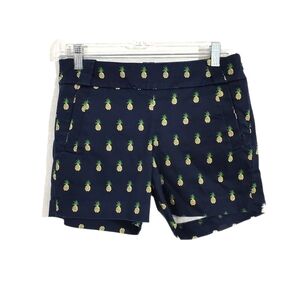 J. Crew Navy Blue Pineapple Shorts